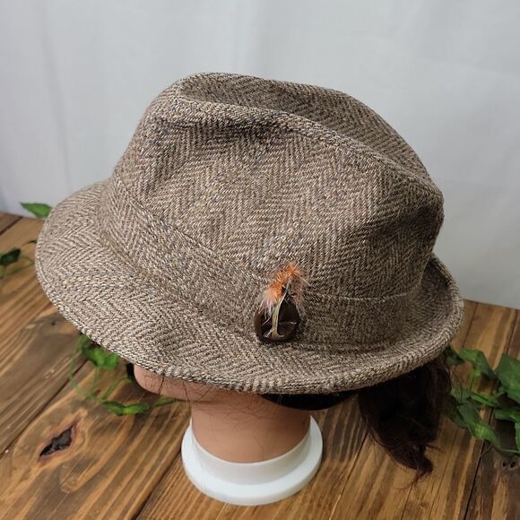 Dorfman Pacific Co. Vintage. Wool Tweed Fedora. EUC - Picture 2 of 10